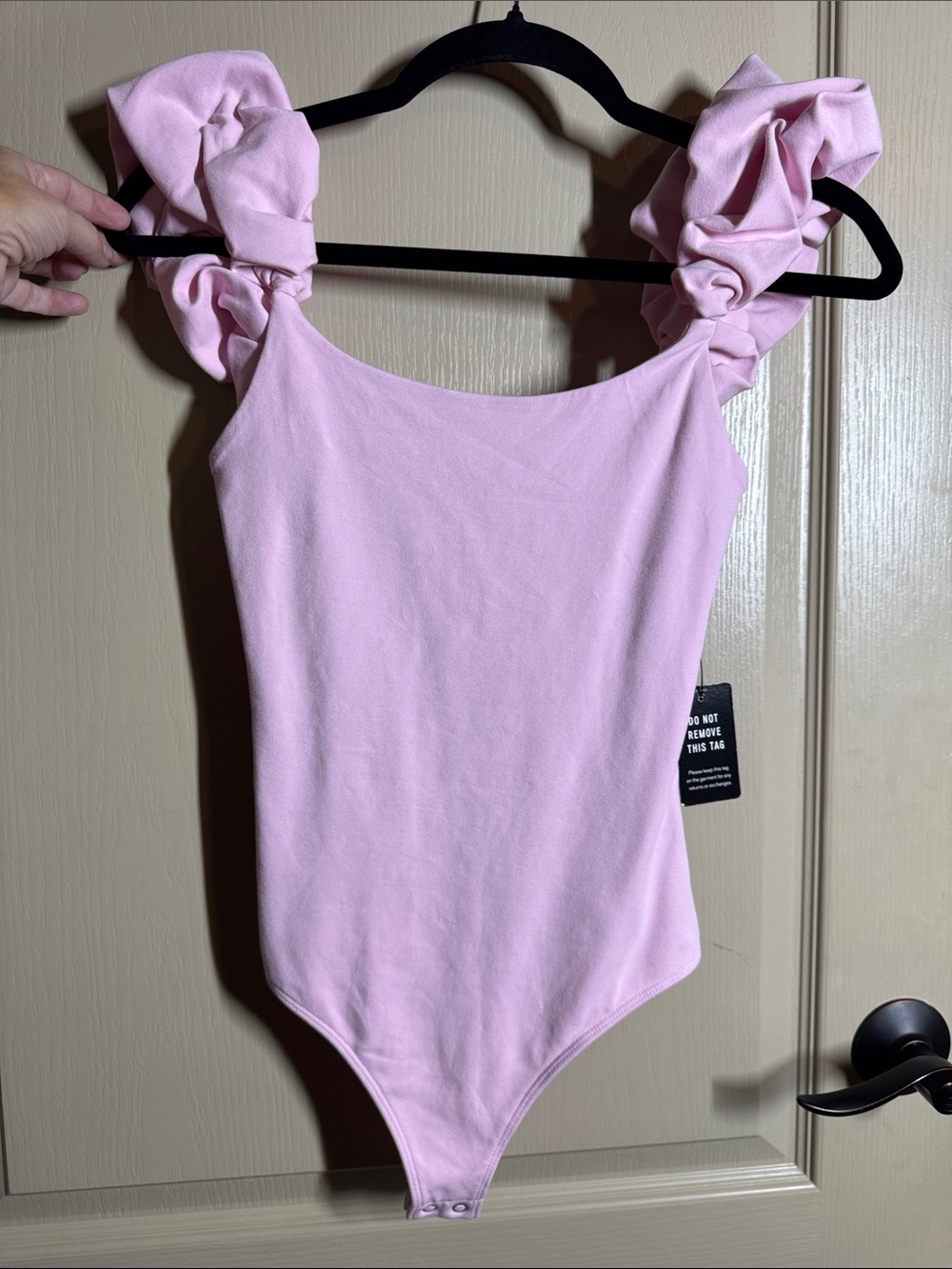 Pink Ruffle-Strap One Piece Size XSmall NWT